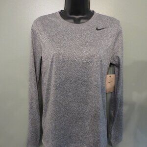The Nike Tee Women's Long Sleeve Shirt - Gray DV7311-091 Sizes: XS to XXL NWT